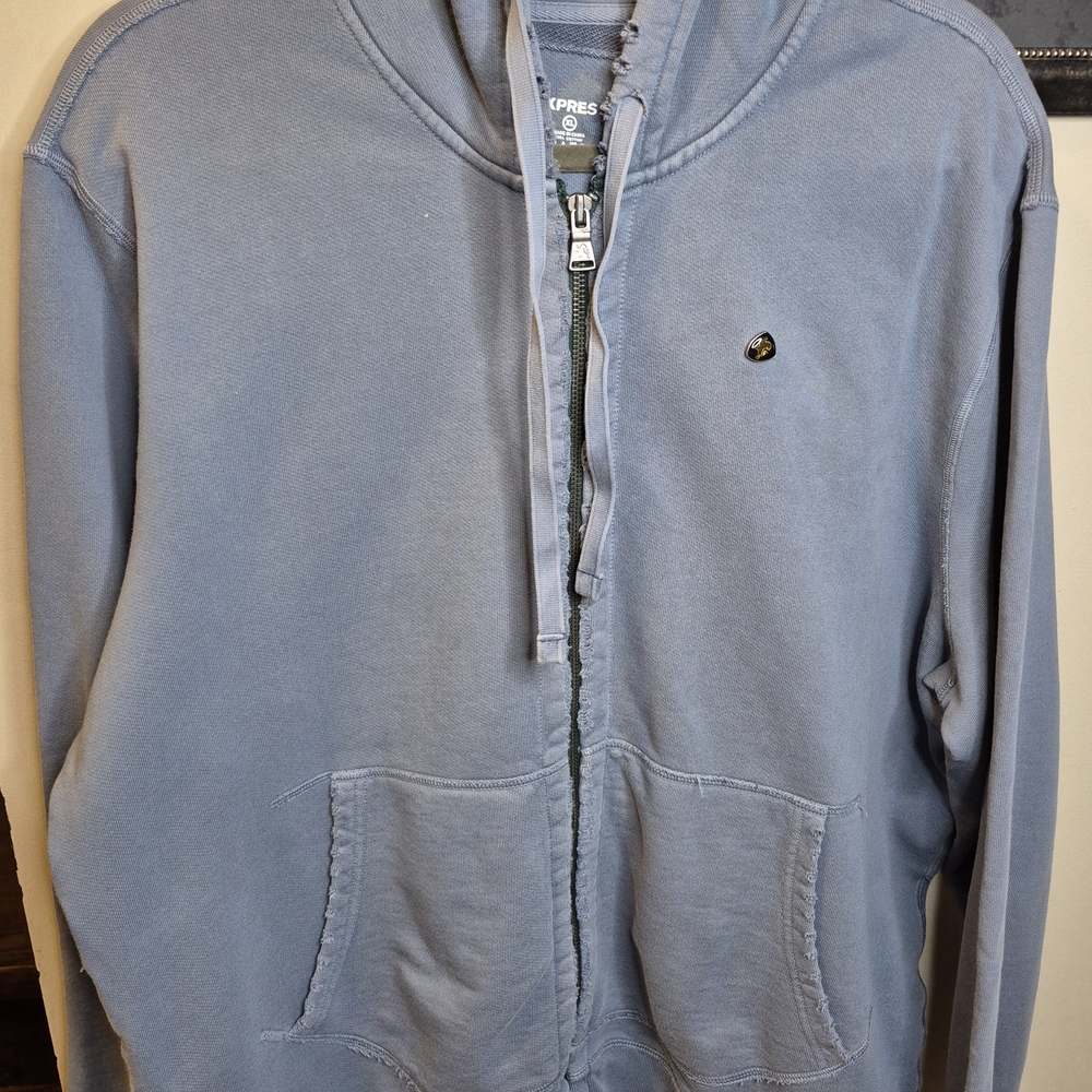 Express Blue Full Zip Hoodie - Picture 7 of 13